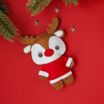 Купить Новогодние игрушки из фетра «Дед мороз и Снегурочка» (3599675) в  Крыму, цены, отзывы, характеристики | Микролайн