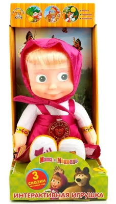 Мягкая озвученная игрушка Маша и Медведь Мишка 28 см Мульти-Пульти  V92573-28 купить в по цене 980 руб., фото, отзывы