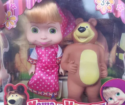 Мягкая игрушка-кукла Маша \"Маша и Медведь\" озвученная, 29 см купить по цене  1350 ₽ в интернет-магазине KazanExpress