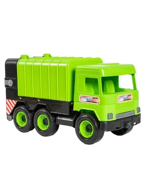 Машинка игрушечная Tigres Middle Truck - мусоровоз, зеленый, в коробке /  игрушки / игрушки для мальчиков / машинки игрушки / машинки / машинка /  машина игрушка / машинка игрушечная / детям в