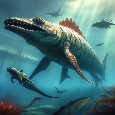 Ихтиозавр: вымершая морская рептилия от ранних триассиков до поздних  летучих выделений на белом фоне 3d наука Иллюстрация штока - иллюстрации  насчитывающей меловой, раньше: 247944151