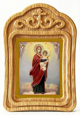 Благодатное Небо икона Божией Матери литография на дереве (17,5 х 24 см),  цена — 588 р., купить в интернет-магазине
