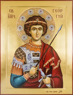 Дорогая и эксклюзивная икона Георгия Победоносца