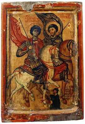Резная Икона Святой Георгий Победоносец