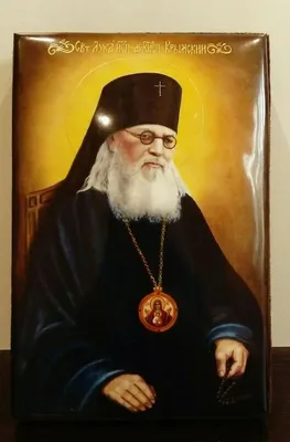Купить рукописную икону Лука Крымский, арт ИР-0548 по низкой цене с  доставкой по Москве и России