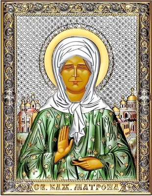Икона Матроны Московской, блаженной на дереве: 125 х 160 купить в Москве,  артикул 9710