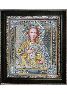 Икона Пантелеймон Целитель Святой Великомученик Арт.0809, готовая и под  заказ, купить в мастерской Наследие