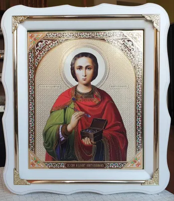 Икона Св. Великомученика и целителя Пантелеимон Афонский