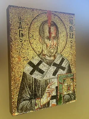 Афонская икона Святителя Николая Чудотворца Устричного - Афонит