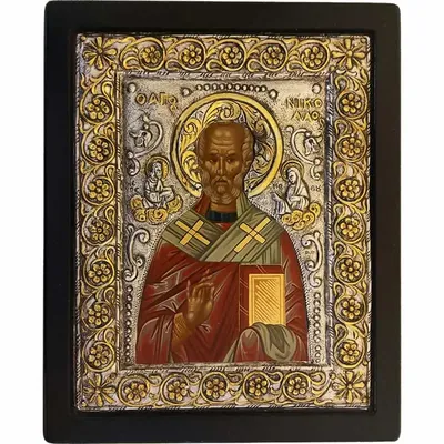 Старинная икона Святого Николая Чудотворца - rusikon.ru
