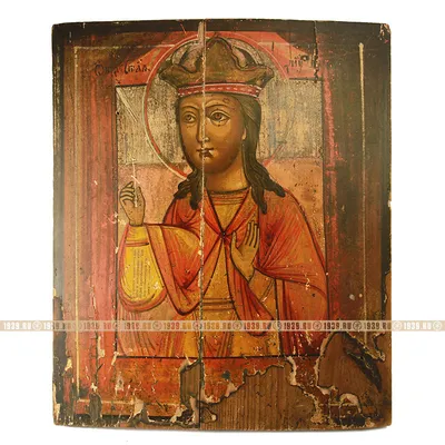 Купить икону Варвара Илиопольская Святая Великомученица. Икона на холсте.