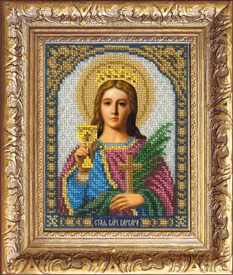 Икона Святой Великомученицы Варвары 19 век купить в Москве на Воронцовской  30с1 GraffAntik