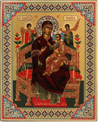 Греческая икона Божией Матери \"Всецарица\" 29х23 Иконы греческие 2 573.00 грн