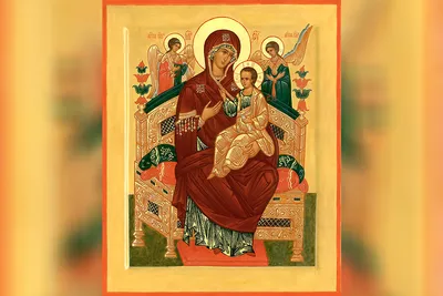 Купить Всецарица икона Божией матери по низкой цене в Москве с доставкой по  России