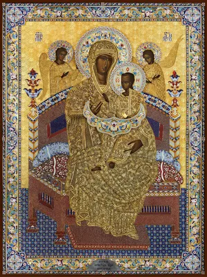 Икона Всецарица Образ Пресвятой Богородицы Арт.0397., готовая и под заказ,  купить в мастерской Наследие
