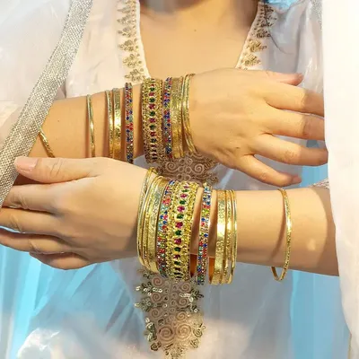 Металлический браслет для индийского танца живота | AliExpress