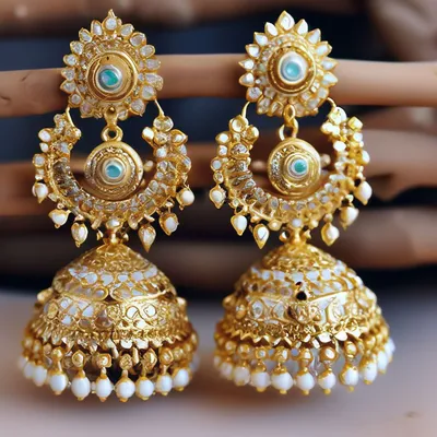 Golden Indian Jewellery Of The Day | Индийские украшения, Кафф, Женские  украшения