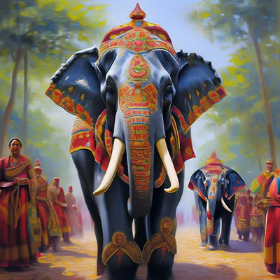 Наволочка декоративная гобелен Индийские слоны 3 Размер: 35х35, Цвет:  Черный на Лесоторговой в Орле по цене: 400 ₽