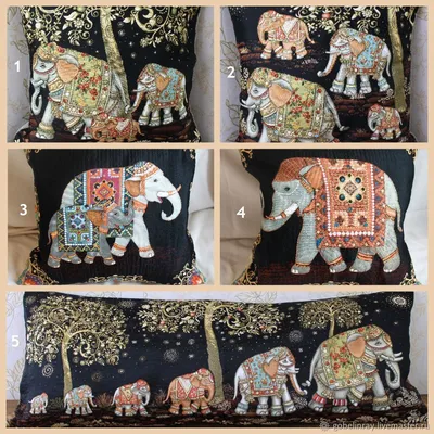 Английская гостиная: Сувениры из Индии. Слоны и Кашмирские шали.