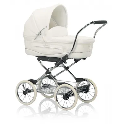 Inglesina Classica Jacquard Bianco Blue. Купить коляску для новорожденных Инглезина  Классика недорого