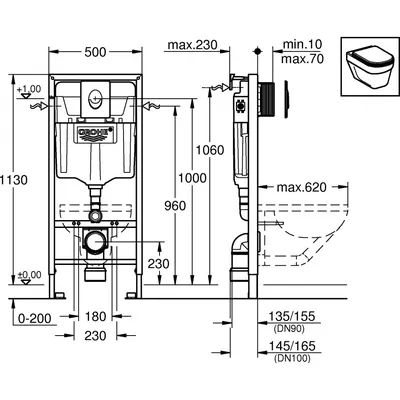 Инсталляция GROHE 38721001 Rapid SL с панелью смыва Skate Air, комплект  3-в-1 38721001 - купить инсталляцию по выгодной цене в интернет-магазине  OZON (518717639)