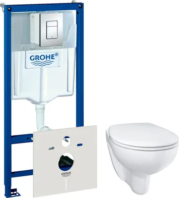 Инсталляция GROHE Rapid SL 3 в 1 для подвесного унитаза (38772001) |  wellco.ua