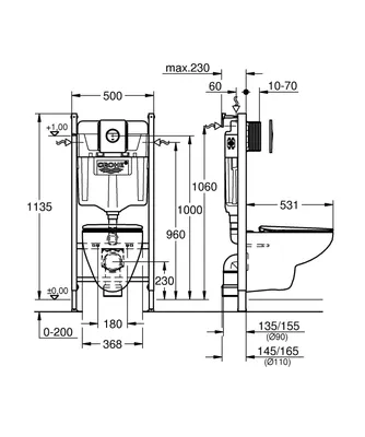 Инсталляция Grohe Rapid SL 38772001 с унитазом подвесным Roca Gap  A34H47C000 с крышкой в комплекте купить за 12159.5 грн ➀ Отзывы о товаре ➁  Фото товара ➂ Характеристики