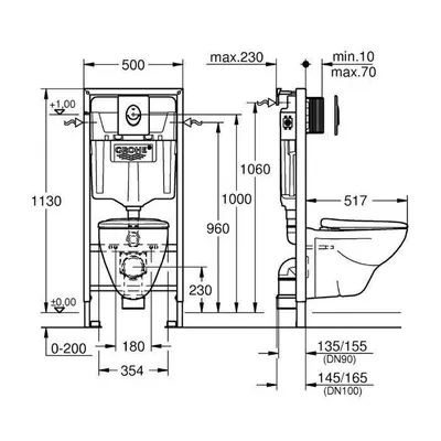 Инсталляция Grohe Rapid SL 38775001 (4 в 1 в сборе) купить в  Ростове-на-Дону | bildonline.ru