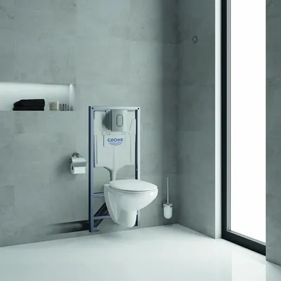 Унитаз с инсталляцией GROHE Rapid SL SOLIDO 39186000 комплект с кнопкой,  купить в Санкт-Петербурге | цена магазин инсталляций Феникс