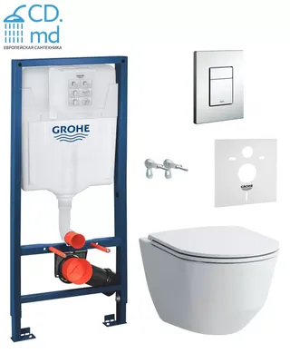 Инсталляция Grohe Rapid SL 38772001 3 в 1 с кнопкой смыва купить ЛУЧ  магазин сантехники - в НАЛИЧИИ, и под ЗАКАЗ!!!