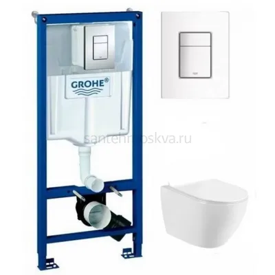 Инсталляция Grohe Rapid SL 38750001 овальная клавиша 4 в 1 купить в  Воронеже - 25 789 руб. руб.