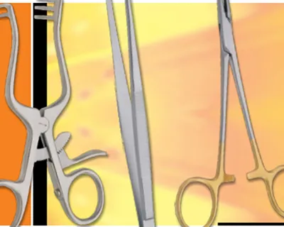 Золотые хирургические инструменты Стоковое Фото - изображение насчитывающей  металл, стационар: 55705852