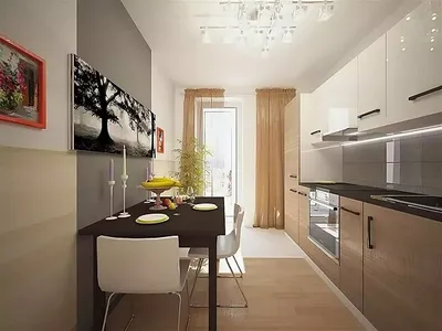 How to live comfortably in a kitchen of 6 meters. Design and layout with  appliances. - YouTube