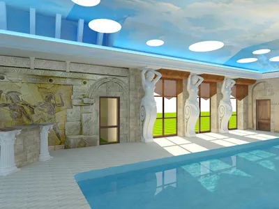 Дизайн бассейна в частном доме интерьер