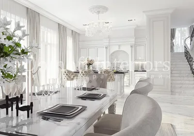 Дизайн интерьера гостиной, кухни, столовой | I-PROJECT