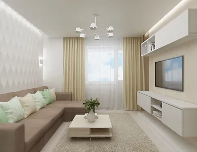 Дизайн 3 х комнатной квартиры 80 кв м в панельном доме, санузел на зоне  коридора