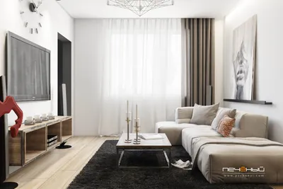 Дизайн-проект интерьера гостиной - заказать дизайн гостиной в квартире и  загородном доме по лучшим ценам