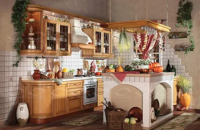 Кухни под старину из массива в Москве | Купить кухонные гарнитуры из  массива дерева - АММА-дизайн