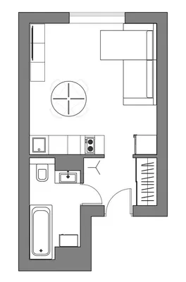 Дизайн квартиры студии 18 кв. м: 54 фото интерьеров маленькой студии |  ivd.ru