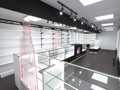 Дизайн интерьера магазина корейской косметики | LookDes