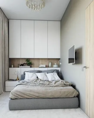 Маленькая спальня: дизайн, стили интерьера, декор и мебель, 100+ реальных  фото маленьких спален