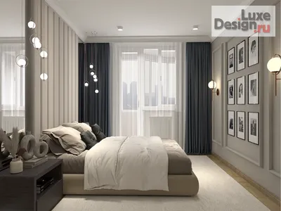 Дизайн интерьера спальни \"Родительская спальня 12 кв.м.\" | Портал  Люкс-Дизайн.RU