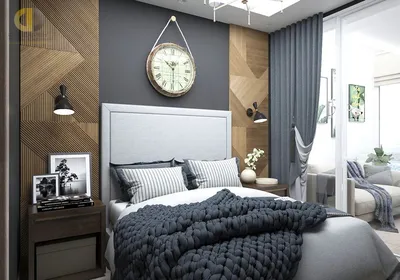 дизайн проект небольшой спальни 12 кв.м. в классическом стиле | Студия  Дениса Серова