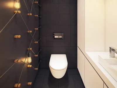Дизайн туалета 2023 года: стильные новинки декора и оформления для  маленького туалета. 150 реальных фото-примеров красивого дизайна