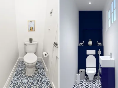 Дизайн туалета в Старом Осколе 🏠 Дизайн маленького туалета ✓ Варианты  оформления санузла в квартире