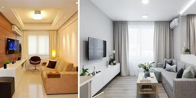 Шторы для узкой и длинной гостиной: какие выбрать, чтобы они не только  украшали интерьер, но и визуально расширяли комнату | Dream house | Дзен