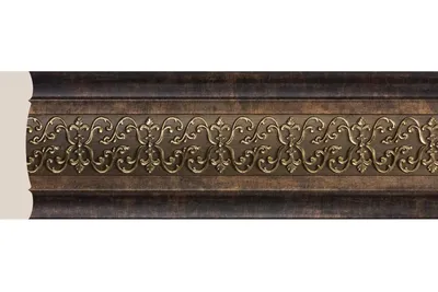Интерьерный багет декоративный угол 80, античное золото, 140-552 |Цена,  фото| Купить в «Двери Возим»