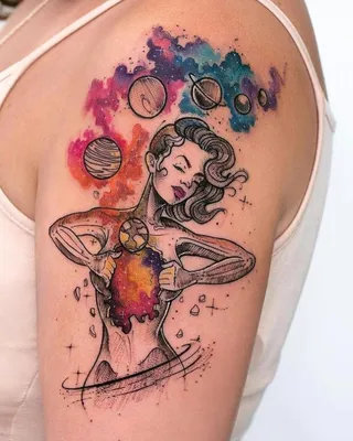 Космос и цветы вместо шрамов. 10 интересных татуировок, которые делают  дефекты тела красивыми — Курьезы