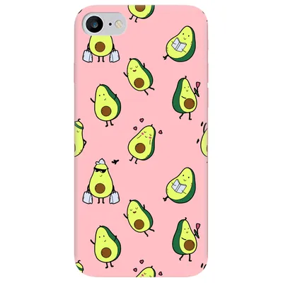 Чехол для Apple iPhone SE 2020 нежно-розовый матовый soft touch Cute  avocado】- Купить с Доставкой по Украине | Zorrov®️