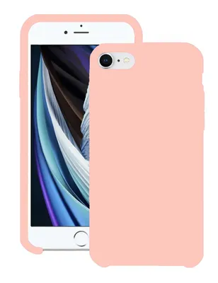 Silicone case для iPhone SE 2020 Розовый - купить с доставкой по выгодным  ценам в интернет-магазине OZON (538074878)